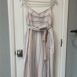 GAP Multicolor Striped Midi Dress